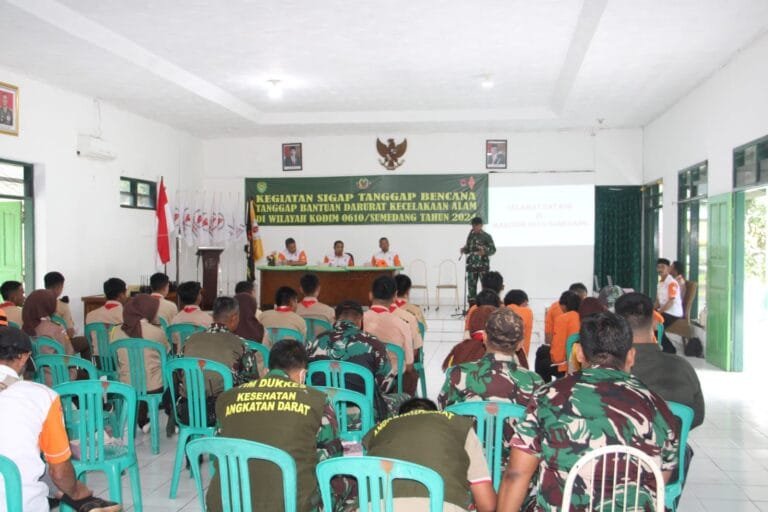 Kodim 0610/Sumedang Gelar Giat Siaga Tangkap Bencana Alam