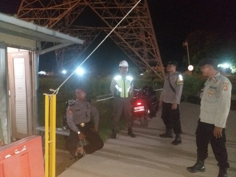 Polres Karawang, Patroli Prekat Polsek Cilamaya Sambang Security PLTGU Cilamaya Himbau Kantibmas