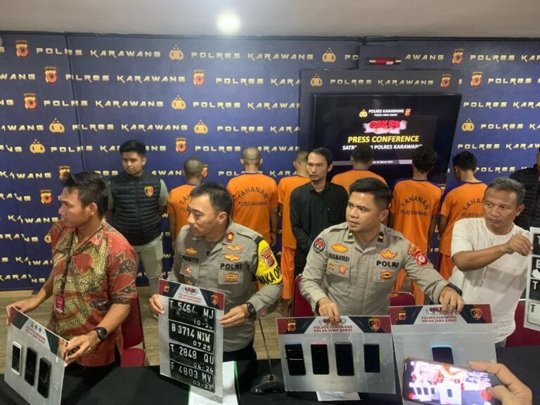 Polisi Berhasil Ringkus 6 Pelaku Tindak Pidana Penadahan Barang Curian di Karawang terkait Kasus Pembunuhan