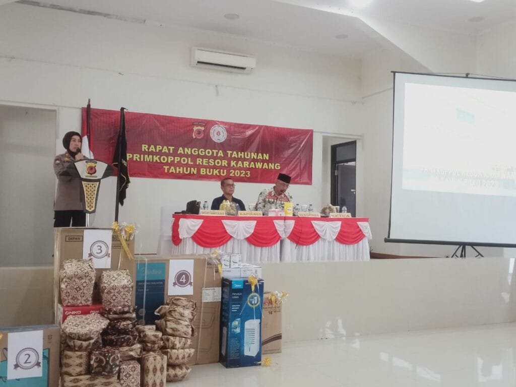 Polres Karawang Gelar Rapat Anggota Tahunan (RAT) Tahun Buku 2023