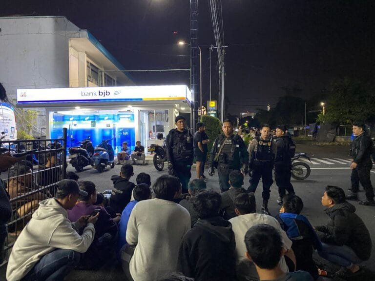 Balap Lari Liar Ganggu Lalu Lintas dan Meresahkan Masyarakat, Dibubarkan Patroli Sat Samapta Polres Tasikmalaya Kota