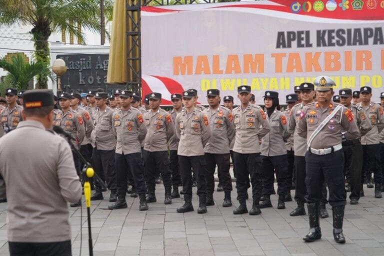 Pengamanan Malam Takbir Idul Fitri 1445 H, Polres Tasik Kota Kerahkan Ratusan Personel Gabungan