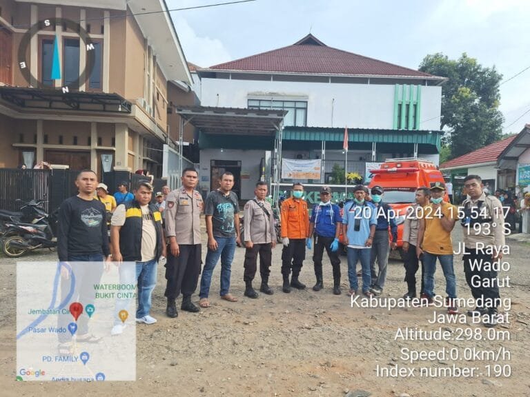 Setelah Hilang Berhari-hari, Polsek Pasirwangi Telusuri Penemuan Keberadaan Jasad Anak Kecil Korban Hanyut di Sungai