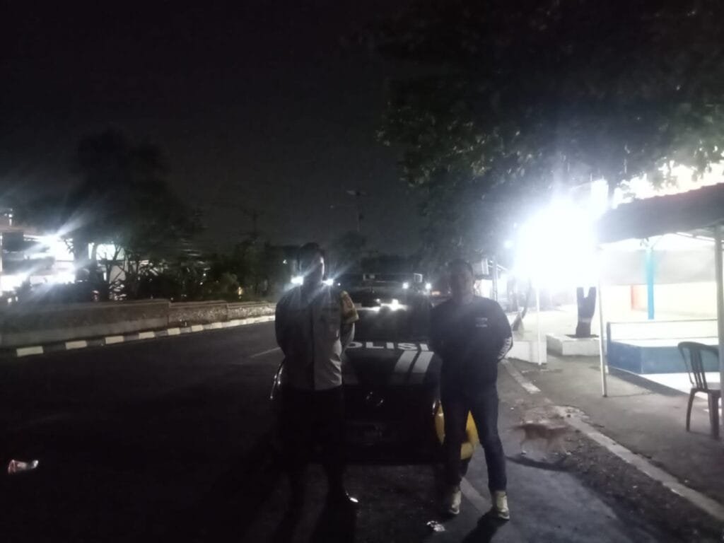 Polres Karawang, Komitnen Polsek Kotabaru Jaga Kamtibmas Lakukan Patroli Jalur Rawan Guantibmas