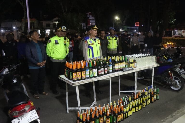 Operasi Gabungan Polres Garut Berhasil Amankan Puluhan Pelanggar Lalulintas dan Miras