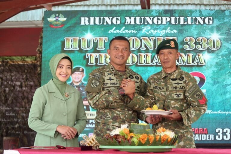 Super Riung Mungpulung Pertama Sepanjang Sejarah, Syukuran HUT ke 72 Yonif 330 Berlangsung Meriah