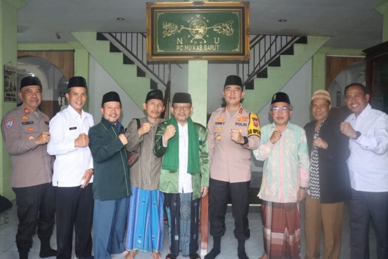 Jalin Silaturahmi Polres Garut Bersama PC NU Kabupaten Garut Siap Tangkal Paham Intoleransi Radikalisme Dan Terorisme