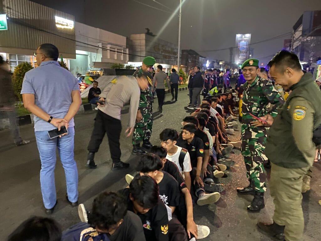 Polres Tasik Kota Gelar Patroli Gabungan TNI – Polri dan Satpol PP Antisipasi Geng Motor di Kota Tasikmalaya