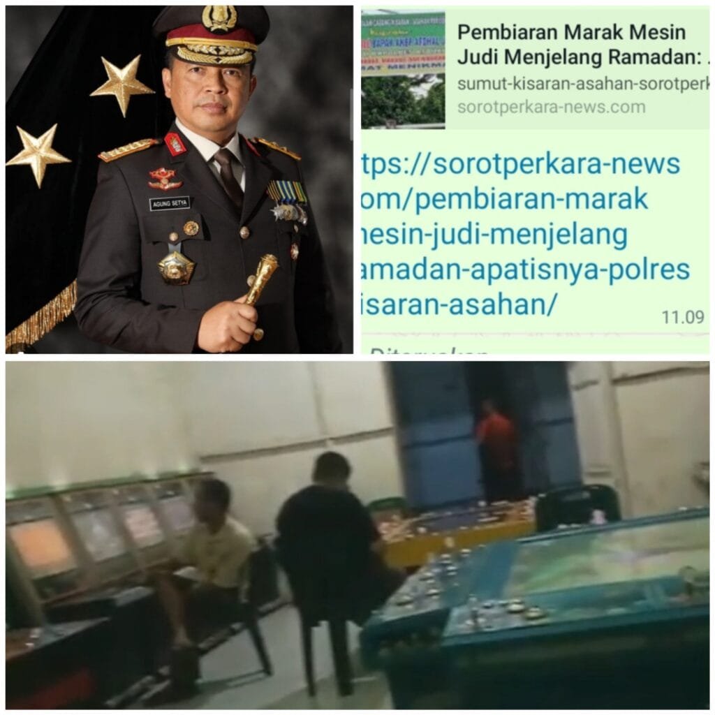 Kapolri Diminta  Penindakan Hukum Terhadap Mesin Judi di Wilayah Polres Kisaran Asahan, Kapolda Sumut Tak Mampu Bertindak