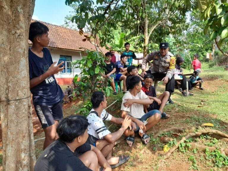 Cegah Kenakalan Remaja, Polsek Cijeungjing Polres Ciamis Beri Imbauan ke Anak di Libur Sekolah