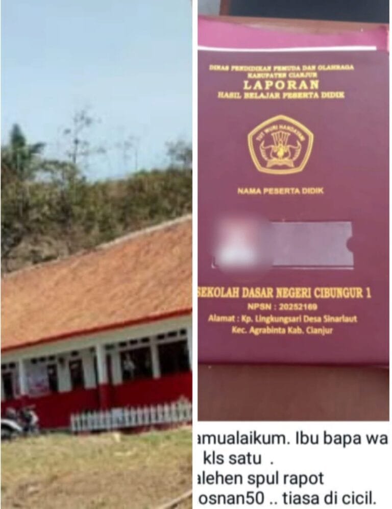 MIRIS!!! Diduga Praktek Pungli Sampul E Rapot Di SDN Cibungur 01 Sangat Terorganisir.