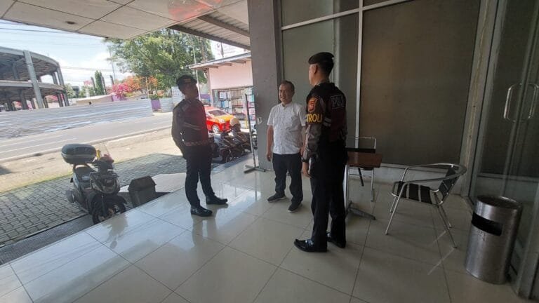 Sat Samapta Polres Ciamis Koorkom Antisipasi Bahaya Kamtibmas di Ciamis Mall