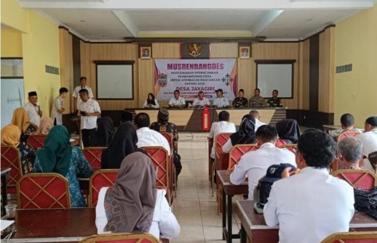 Polsek Panumbangan Polres Ciamis Ikuti Sosialisasi RPJMDes 2021-2029 Desa Jayagiri