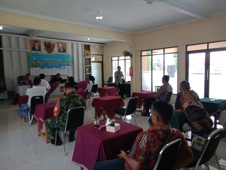 Cooling System, Polsek Cisaga Polres Ciamis Koorkom Bersama Perangkat Desa Bangunharja