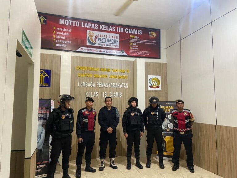 Ops Mantap Praja, Patroli Perintis Presisi Sat Samapta Polres Ciamis ke Lapas Ciamis
