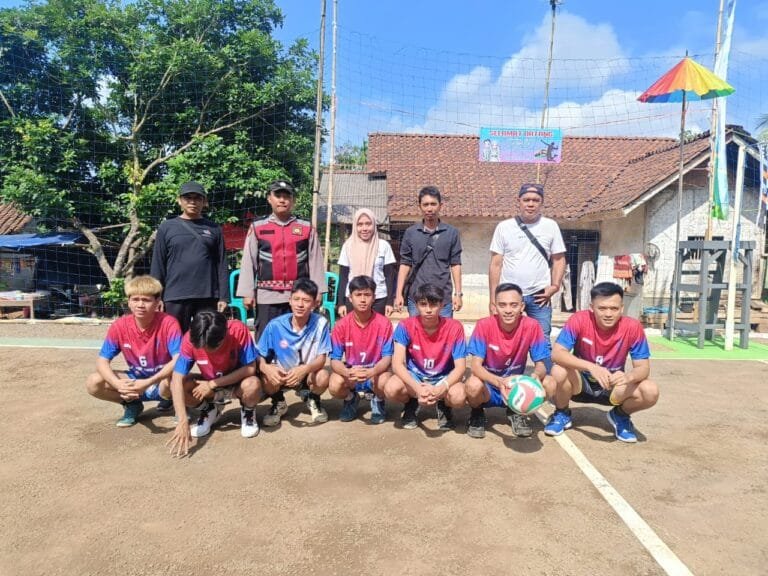 Ops Mantap Praja, Polsek Cisaga Polres Ciamis Cooling System Saat Turnamen Bola Voli