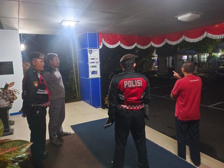 Cipkon di Jam Rawan, Satuan Samapta Polres Ciamis Patroli ke Kawasan Kantor Pajak Ciamis