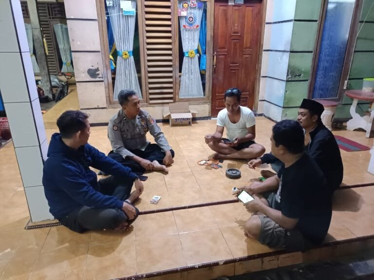 Deteksi Dini, Polsek Lakbok Datangi Ormas dan Koorkom Kamtibmas Ciptakan Pilkada 2024 Aman