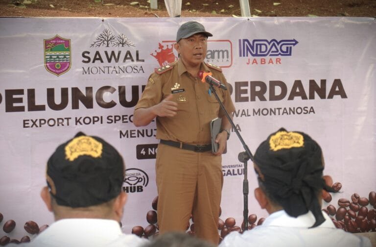 Pelepasan Ekspor Perdana Kopi, Sekda Andang : Ciamis Harus Hasilkan Kopi Premium
