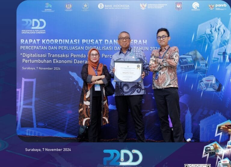 Pada Rakorpusda, Pemkab Ciamis Terima Piagam Penghargaan P2DD terbaik ke-II kategori Kabupaten Wilayah Jawa Bali