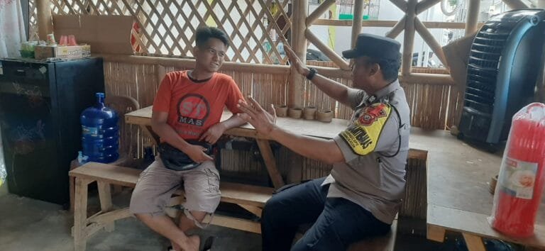 Cooling System, Polsek Cikoneng Polres Ciamis Patroli Kamtibmas ke Warga Gandasari