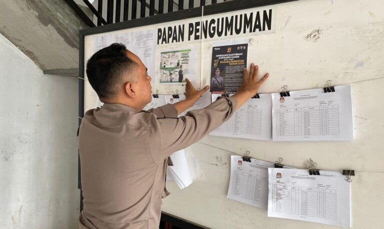 Komitmen Wujudkan Pilkada Harmonis, Polsek Pamarican Sampaikan Himbauan Kamtibmas Kapolres Ciamis