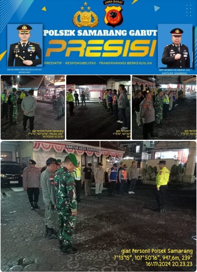 Kapolsek Samarang Bersama Anggota, Gelar OPS KRYD Dengan Sasaran Premanisme