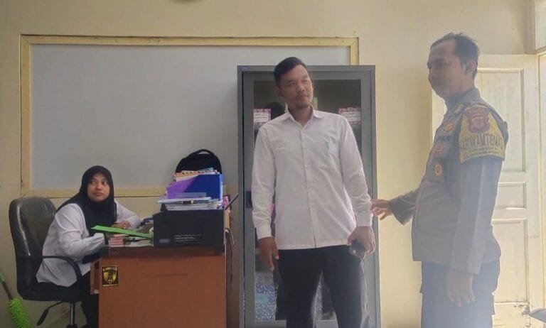 Ops Mantap Praja, Polsek Cikoneng Polres Ciamis Koorkom Kamtibmas ke Perangkat Desa Sukamanah