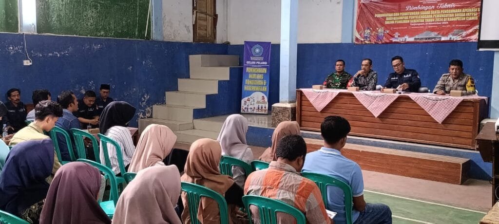 Soliditas TNI -Polri Pilkada Harmonis, Polsek dan Koramil Ciamis Monitoring Bimtek Penyelenggara