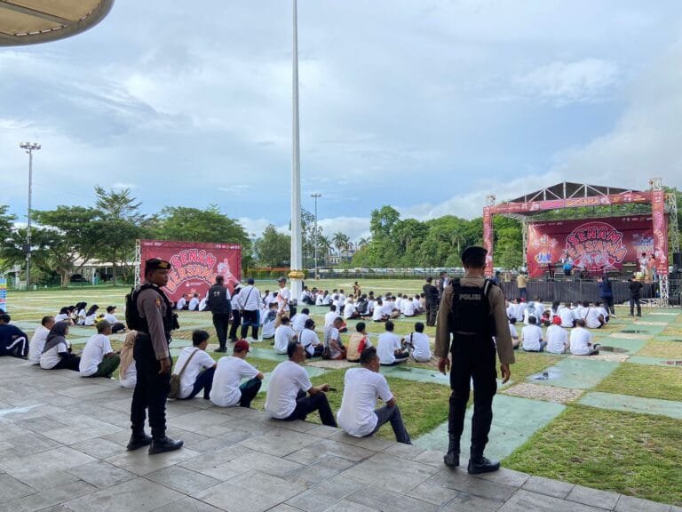 Polres Cilegon Amankan dan Liput Kegiatan Sosialisasi Pilkada Kota Cilegon Tahun 2024