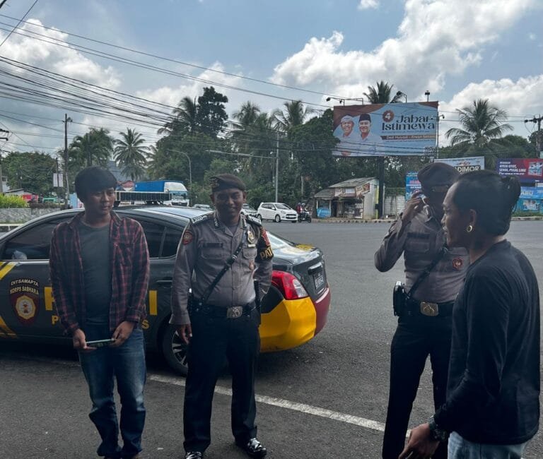 Berantas Premanisme, Satuan Samapta Polres Ciamis Patroli Dialogis di Kawasan Simpang Pasar