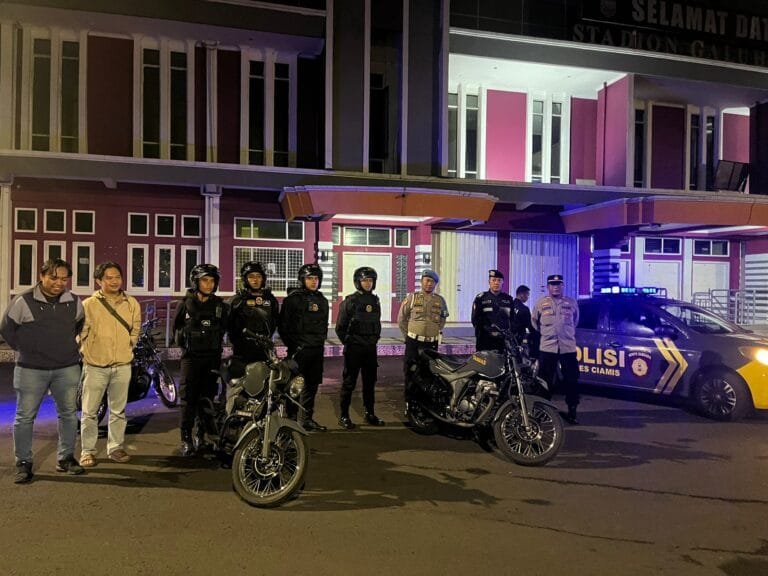 Jelang Pencoblosan, Polres Ciamis Patroli KRYD di Malam Hari Antisipasi Gangguan Kamtibmas
