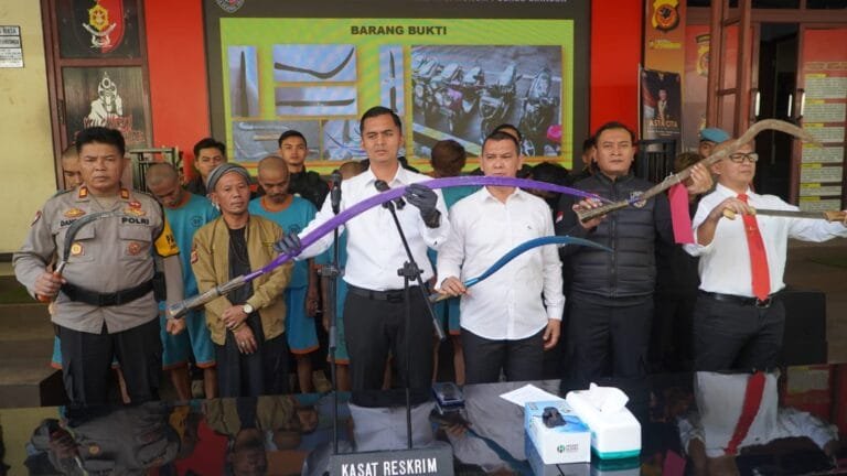 Satreskrim Polres Cianjur Amankan Kelompok Geng Motor di Kabupaten Cianjur