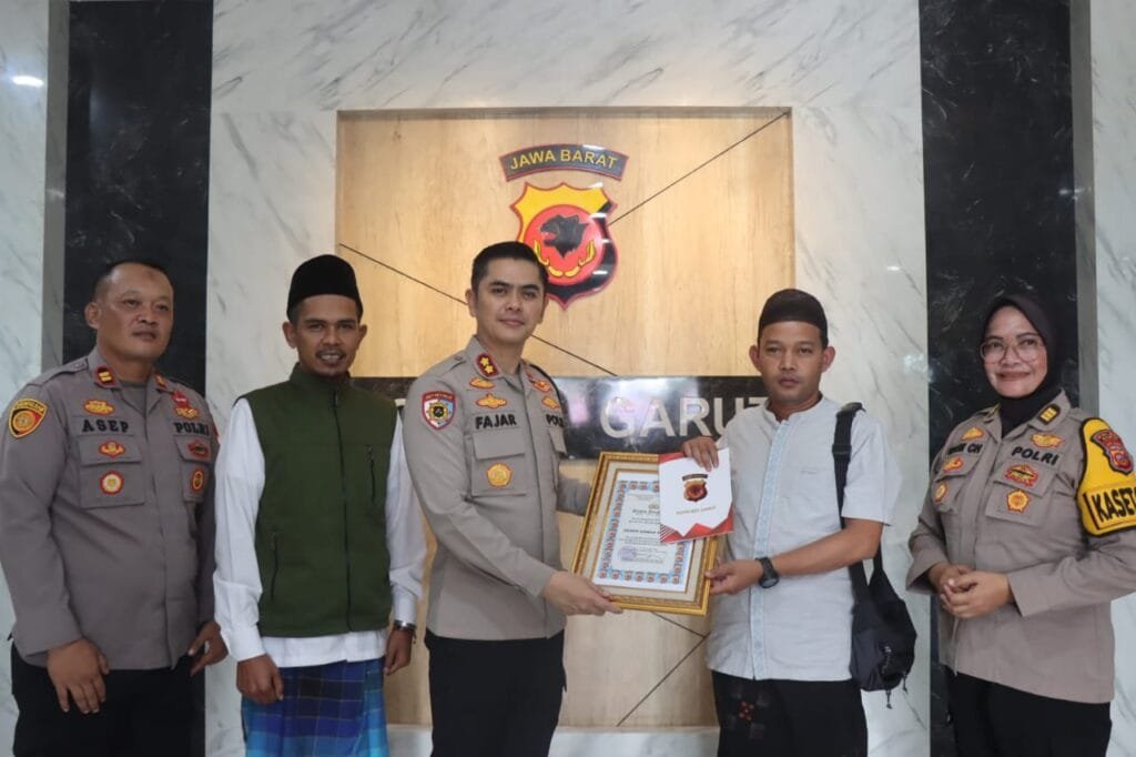 Bentuk Nyata Santri Dalam Mendukung Ketahanan Pangan Mendapat Apresiasi Polres Garut