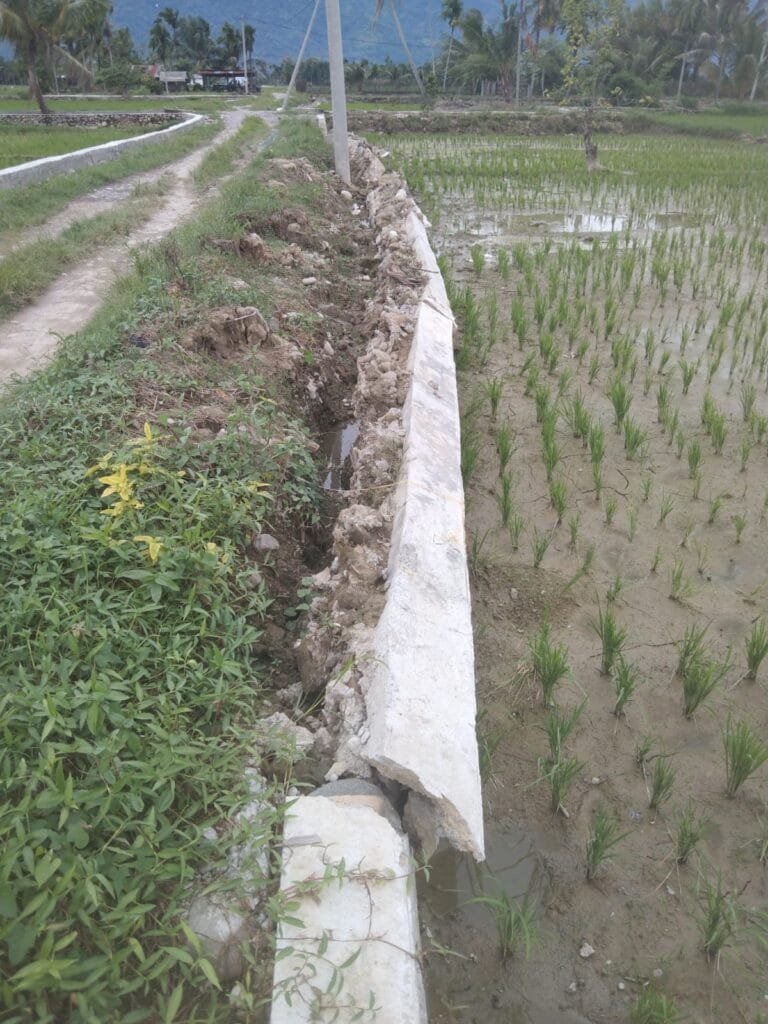 Asal Jadi TPT Senilai Rp,172.570.000,- Tahun Anggaran 2024 Desa Terutung Megare Asli Kec Bambel Roboh, Diduga Kualitas Tidak Maksimal.