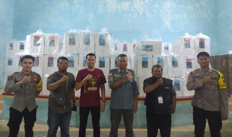 Ops Mantap Praja, Polsek Pamarican Polres Ciamis PAM di PPK Pamarican Pasca Pencoblosan