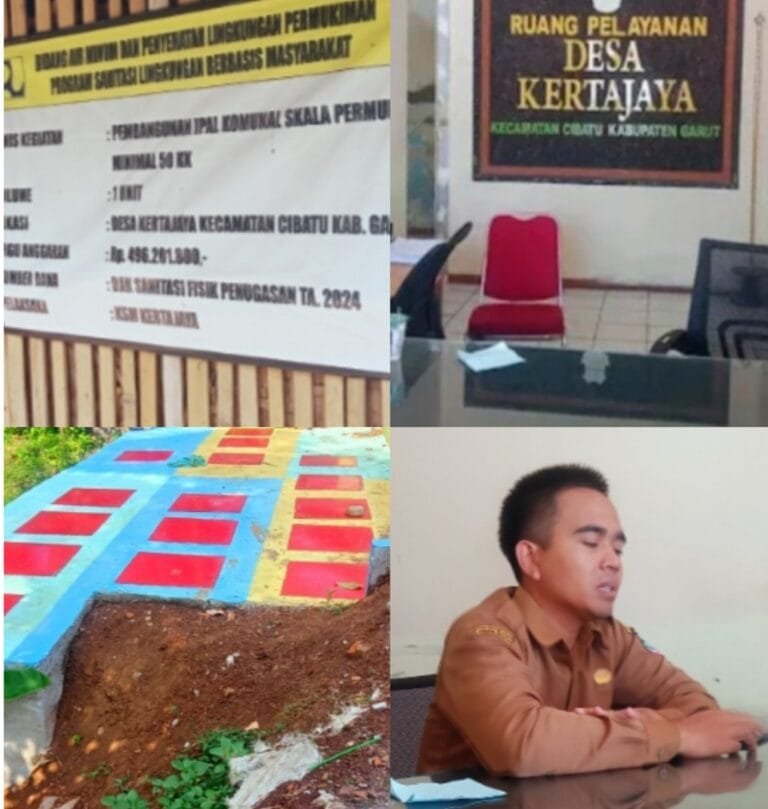 Pembangunan Sanitase Di Kelola Sekdes Dengan Bendahara, Ternyata Seperti Ini Hasilnya.