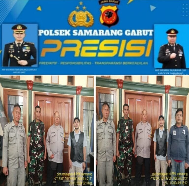 Polsek Samarang Lakukan Pengamanan Gudang Logistik Pilkada 2024.