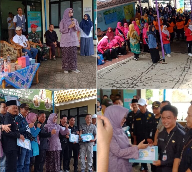 Peringatan Hari Kesehatan Nasional Di Puskesmas Citeras Malangbong, Dihadiri Kadis Kesehatan Kab Garut DR Leli Yuliani,M.M.