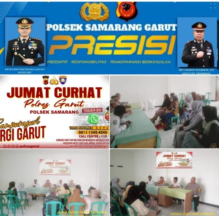 Polsek Samarang Terus Berupaya Mempererat Hubungan Dengan Masyarakat Melalui Jum’at Curhat.