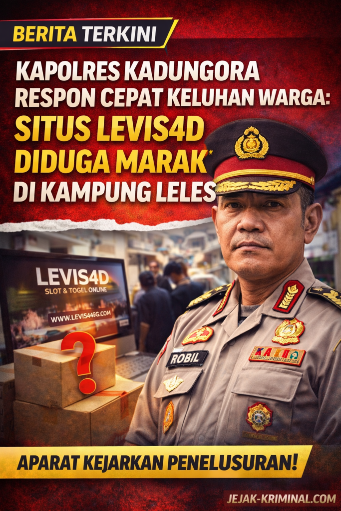 Kapolres Kadungora Respon Cepat Keluhan Warga: Situs Levis4D Diduga Marak di Kampung Leles