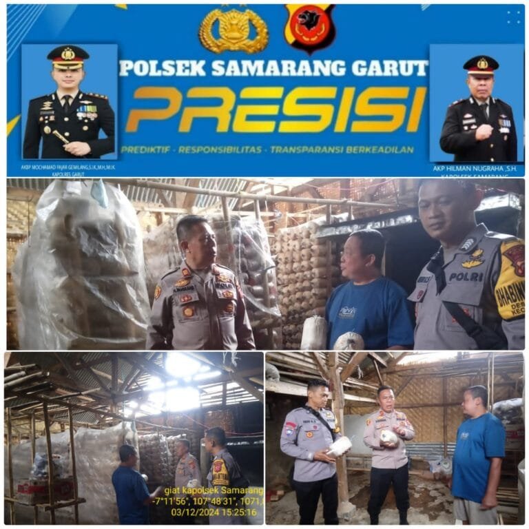 Polsek Samarang Monitoring Pemanfaatan Pekarangan Rumah, Dalam Rangka Ketahanan Pangan Bergizi