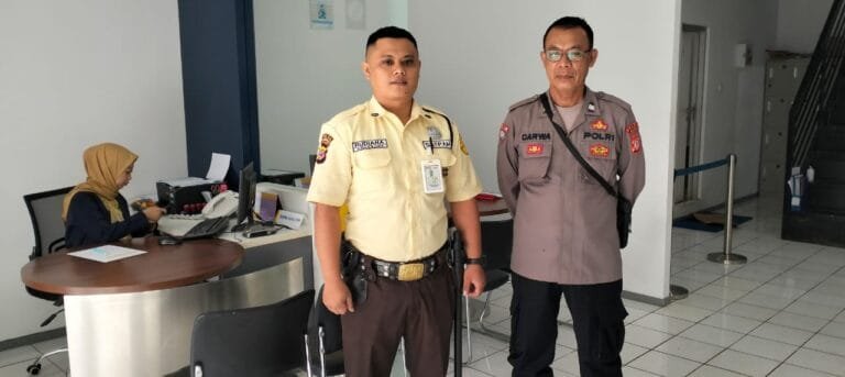 Polsek Rancah Koorkom ke Satpam Perbankan Antisipasi Gangguan Kamtibmas