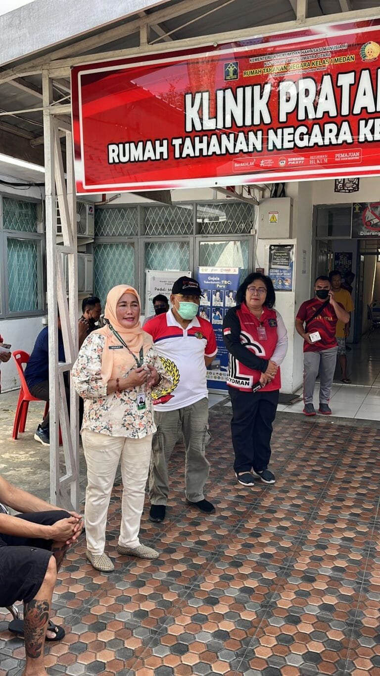 Skrining HIV Puluhan Warga Binaan Rutan Kelas I Medan