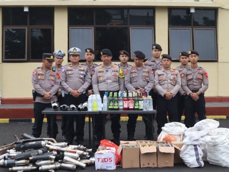 Polres Cianjur Menggelar Konferensi Pers Hasil KRYD Dalam Kurun Waktu Satu Minggu Terakhir