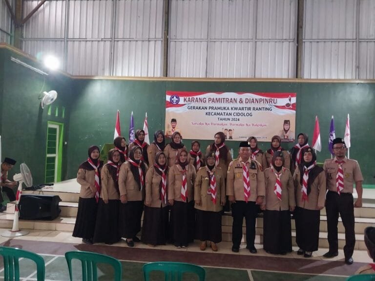 Polsek Cimaragas Polres Ciamis Hadiri Pamitran dan Dianpinru Gerakan Pramuka Kwaran Cidolog