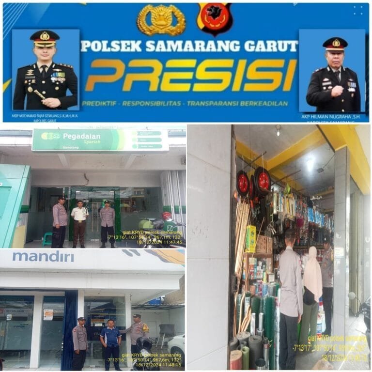 Giat KRYD Dalka Pra OPS Lilin Lodaya 2024, Di Wilkum Polsek Samarang Guna Mencegah Terjadi C3 Dan Gangguan Kamtibmas