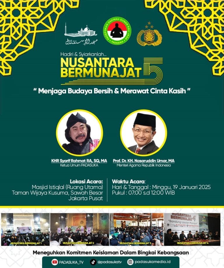 Menteri Agama RI Akan Hadiri Nusantara Bermunajat Ke-5 di Masjid Istiqlal