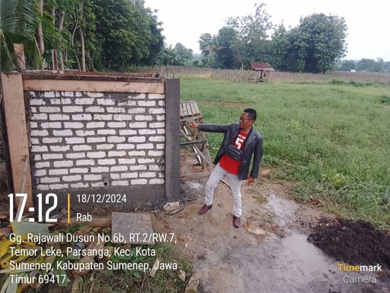 Diduga Proyek Pipanisasi di Desa Parsanga, Sumenep Tidak Selesai Tepat Waktu