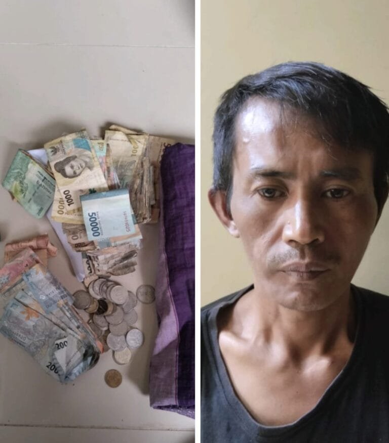 Polsek Cugenang Amankan Pelaku Pencurian Kotak Amal di Masjid At-Taqwa